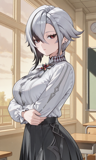 “The Crimson Veil of the Student Council President“