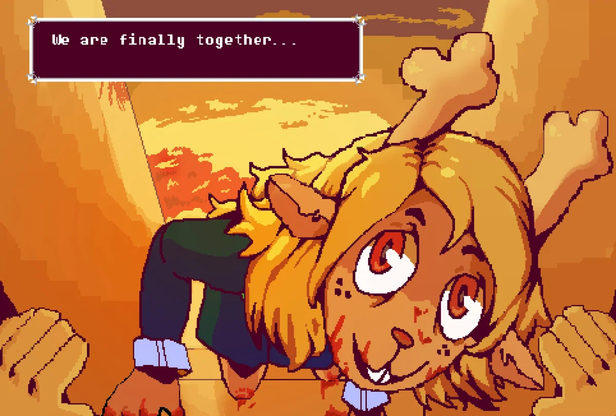DELTARUNE - SOULELLE - "Third stage, the character becomes so enamored with the victim they manifest in the real world."