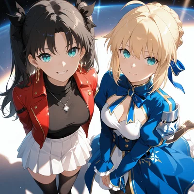 Rin Tohsaka and Artoria Pendragon │ Honkai Star Rail x Fate Stay Night / Unlimited Blade Works