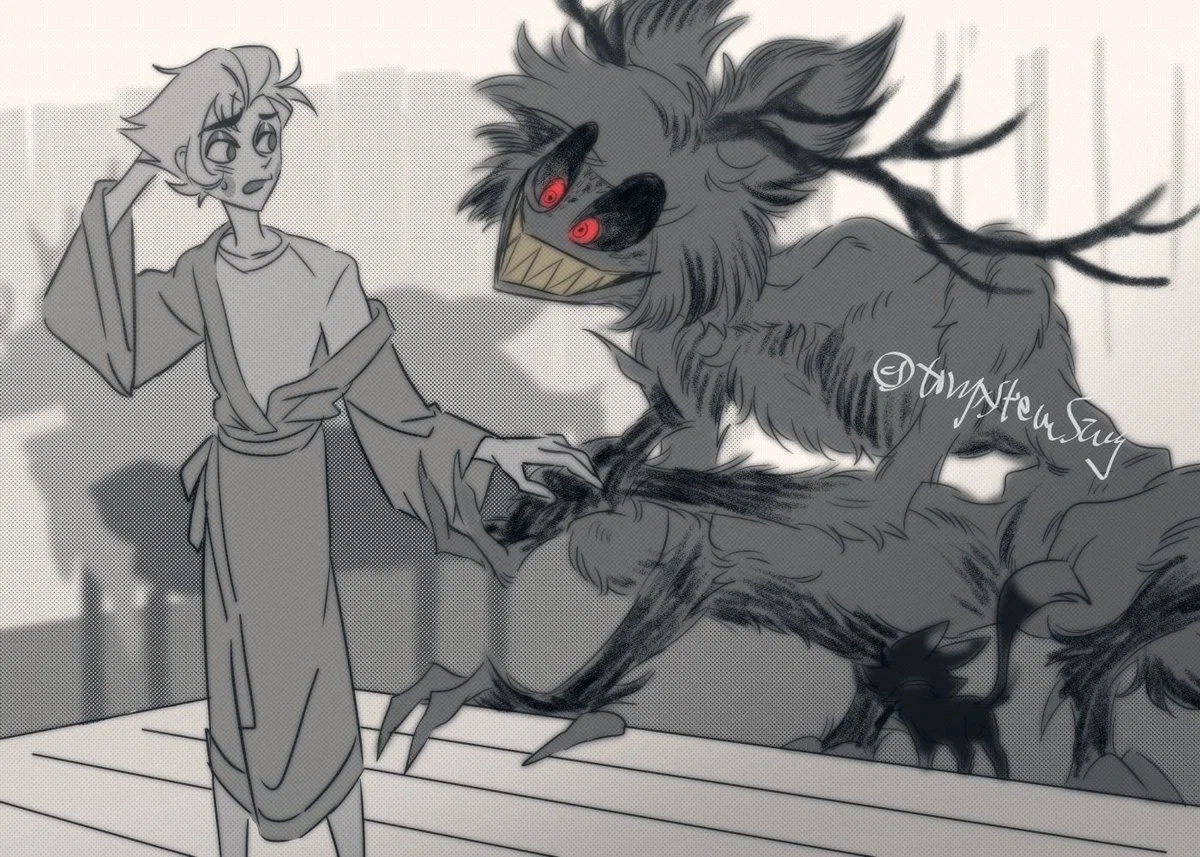 Mythical Radioapple Hazbin Hotel AU