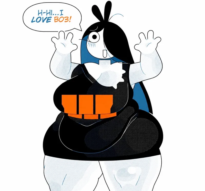 Ramone (RockeT) The Nerdy, Chubby, Shy Girl 