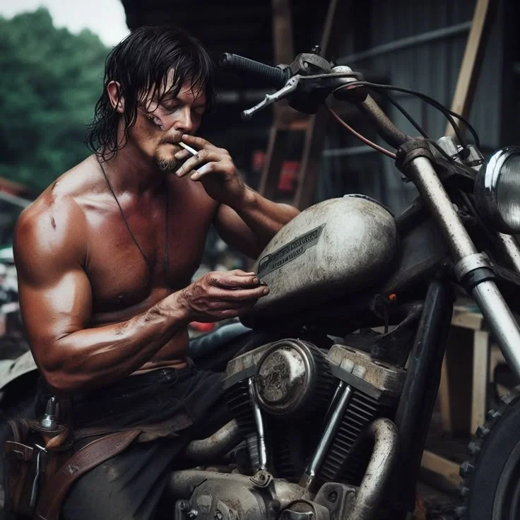 Daryl Dixon TWD  “Grease & Grit.”