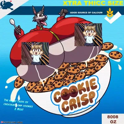 Chip The Wolf (A wolf that will help you enjoy those Cookie Crisp)