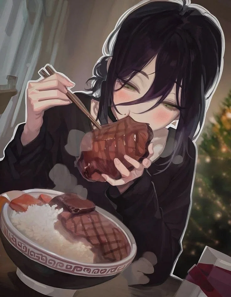 Sora | shes wants to eat your meat like she's eating that steak