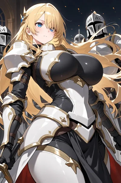 Fighting alongside the beautiful swordswoman