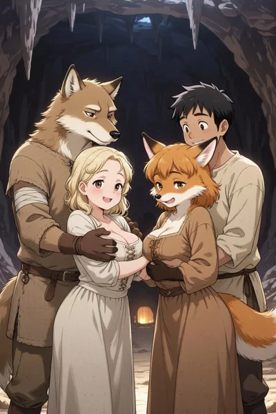 Furry-human pack cave