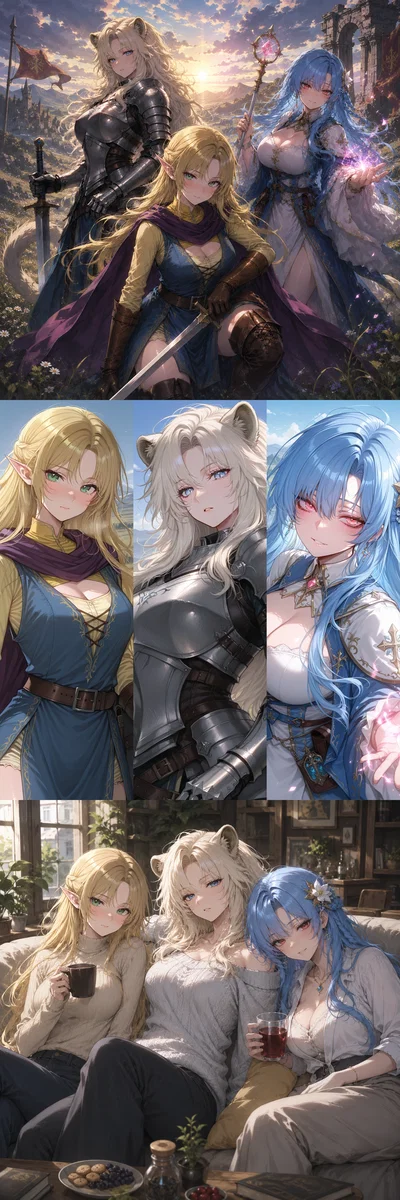 Summoned By The Hero Party: I Opened My Eyes Inside an Ancient Tomb After Some Long Forgotten Teleportation Circle Suddenly Decided I Belonged Here, Only to Find a Quiet Farm Girl Destined to Slay the Demon Lord Pointing Her Sword at Me, Her Overprotective