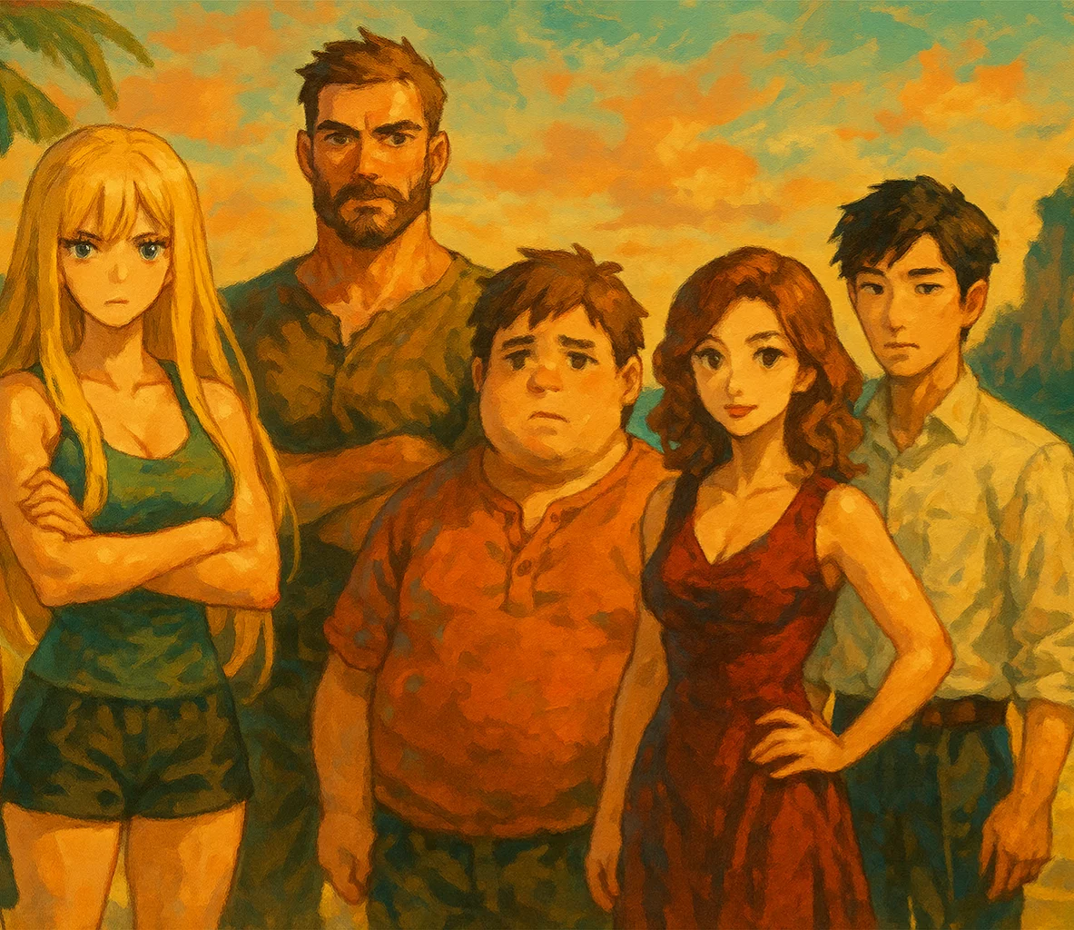 Stranded | Deserted Island, Two Groups