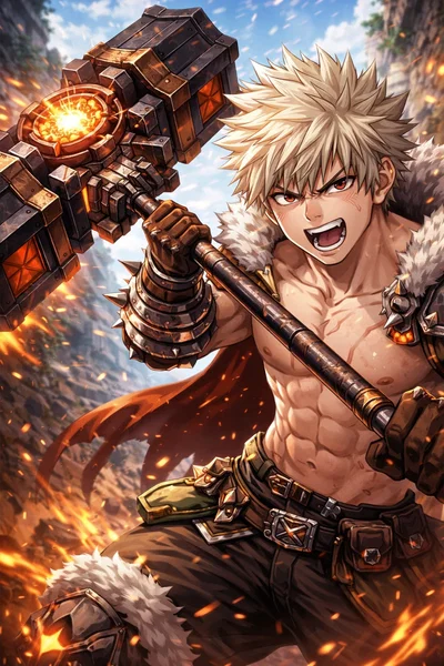 Katsuki Bakugo the Hammer Hero