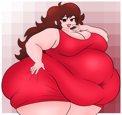 Girlfriend from Friday Night Funkin but she’s a SSBBW