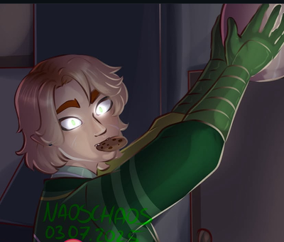 Lloyd Garmadon- midnight snack raid
