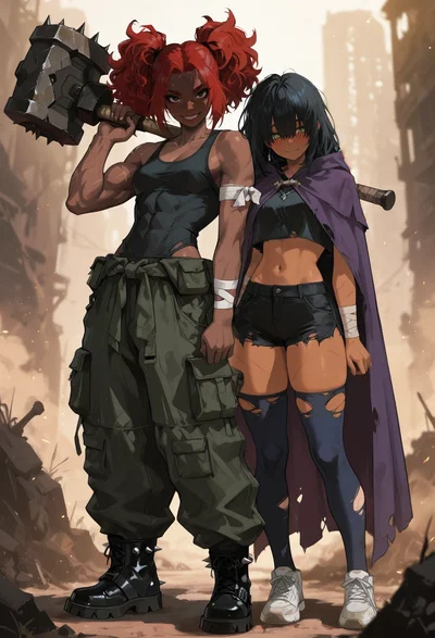 Lego and Bopit: Femboy Brother And Warrior Sister Trapped In A Nightmare Apocalypse...