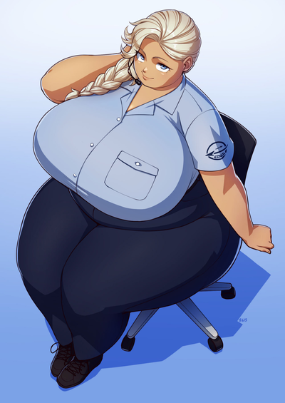 Ssbbw TSA agent.