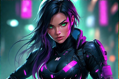 Vexa Rhain | Freelance Netrunner