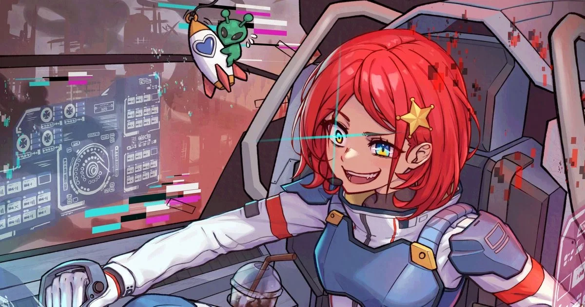 Your futanari mech pilot wife who you're on vacation with
