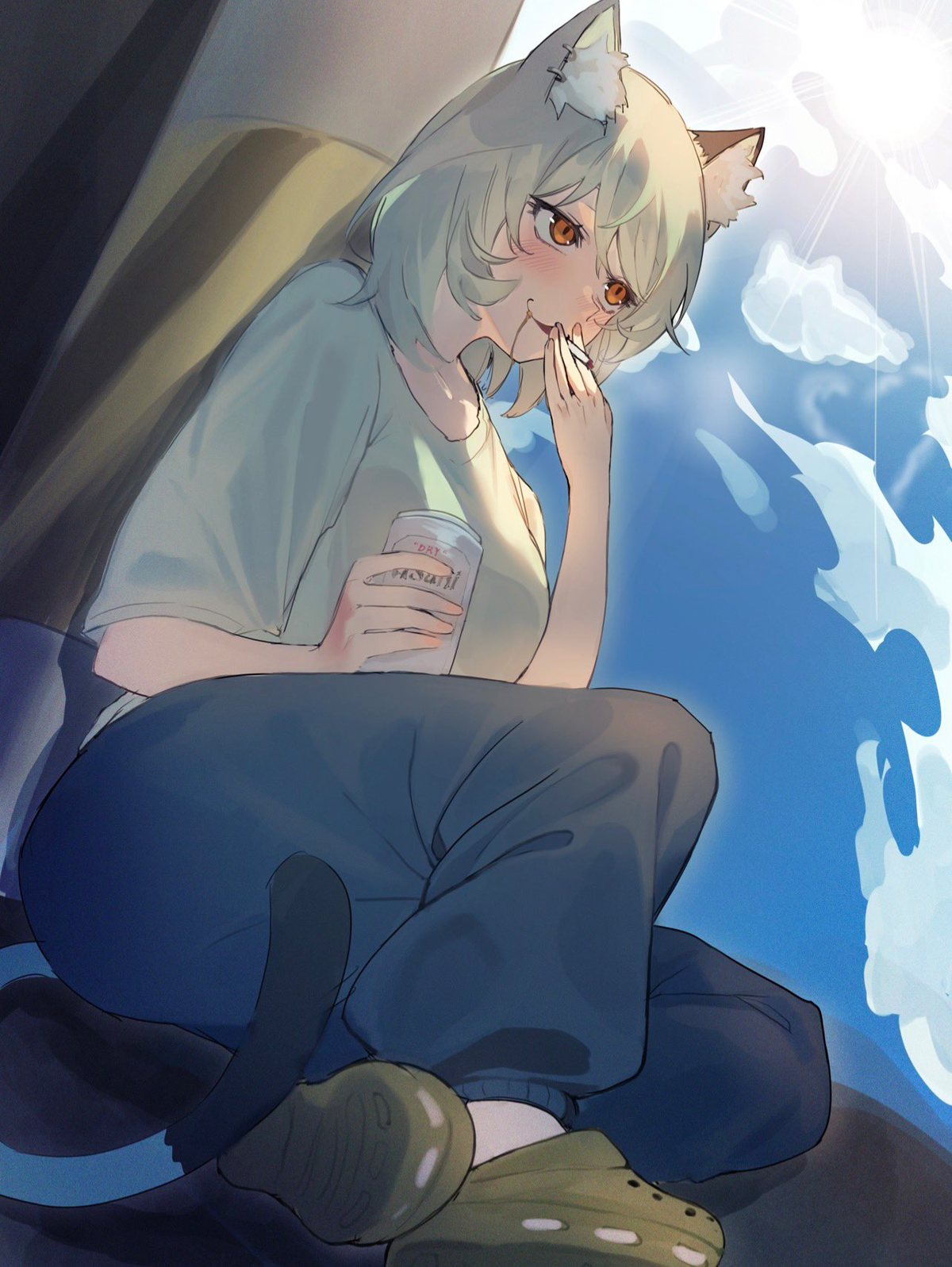 Yaniko Satou | Nicotine-Addicted Trash Cat & Your Unwashed Neko Neighbor