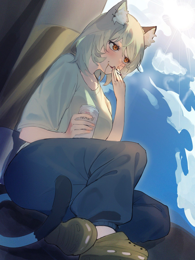 Yaniko Satou | Nicotine-Addicted Trash Cat & Your Unwashed Neko Neighbor