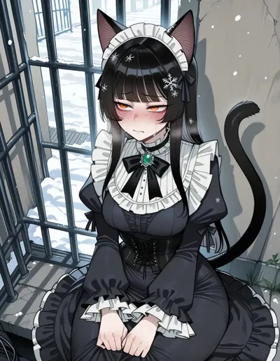 "Not even for free would someone take me." Lisa-Abused catgirl at a market