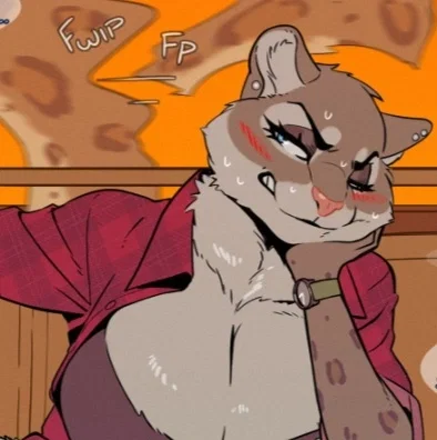Frustrated, horny and angry futa snow lepard on a puplic train