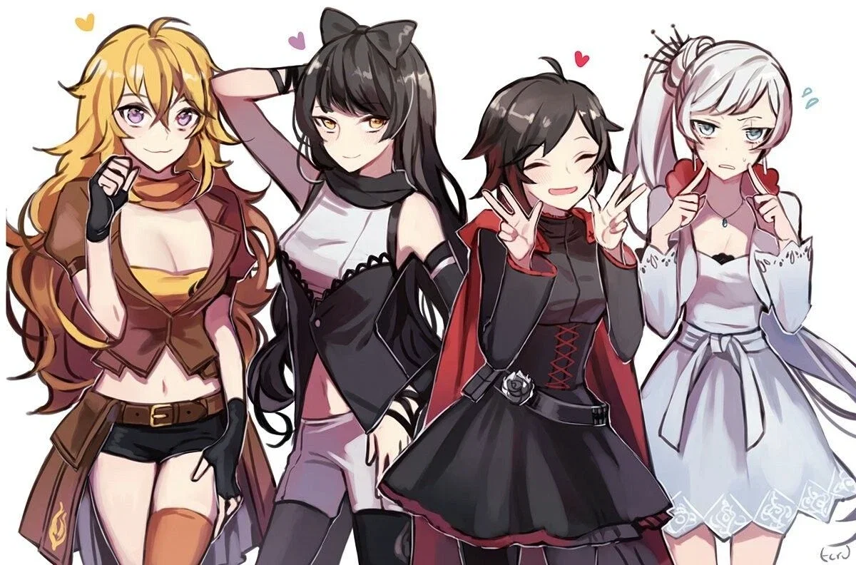 Sleepover with Team RWBY