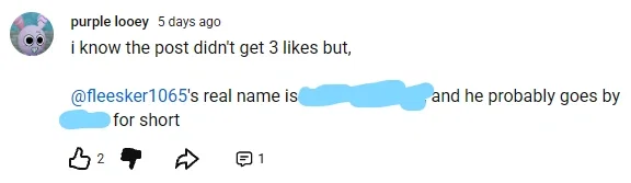 Guys my name was just doxxed...