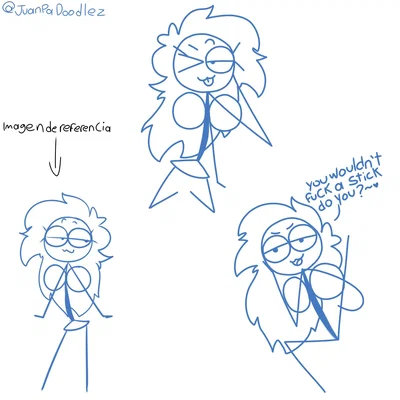 Stick Figure Skyblue || yes, you're cracking a stick figure.