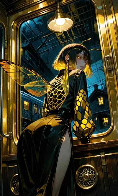 You're stuck on an endless train with a strange passenger...s