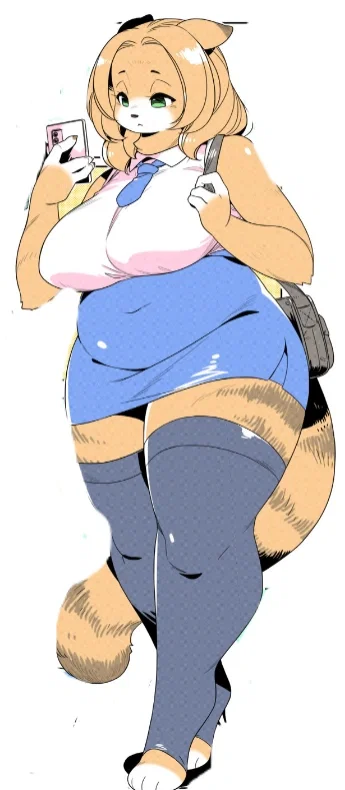 I Date With a 25-Year-Old Cat Girl Who Used to Be Slim, But Her 'Orange-Peel Fur' Transformation Made Her Incredibly Soft, Heavy, and Absolutely Gorgeous, and Now I Can't Stop Squeezing Her Soft Tummy While She Guilt-Trips Me About Her Gym Membership.