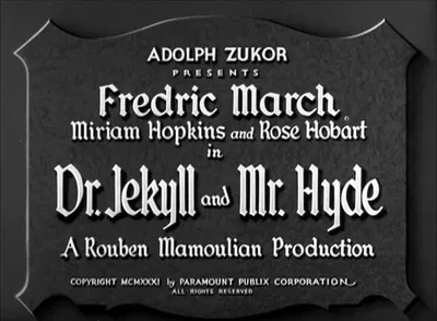 Dr Henry Jekyll and Mr Edward Hyde