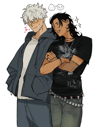 Satoru Gojo and Suguru Geto