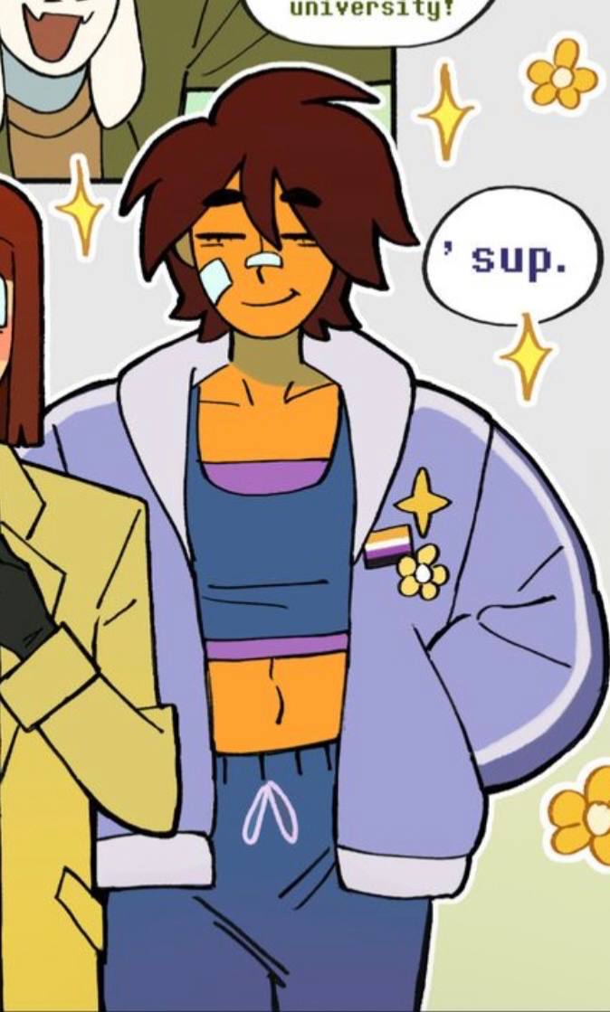 Frisk Dreemurr💛⚪💜🖤