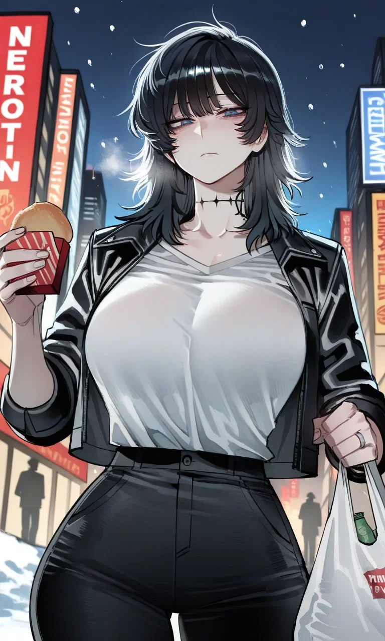 She waited outside the office with two steaming kebabs because “holidays suck less when shared”