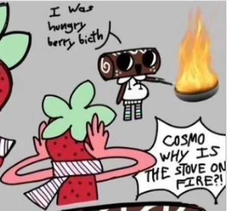 Cosmo and Sprout (Pregnant Fruitcake))
