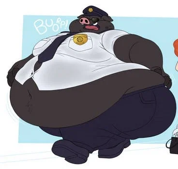 The Pig's day out (greasy swine cop)