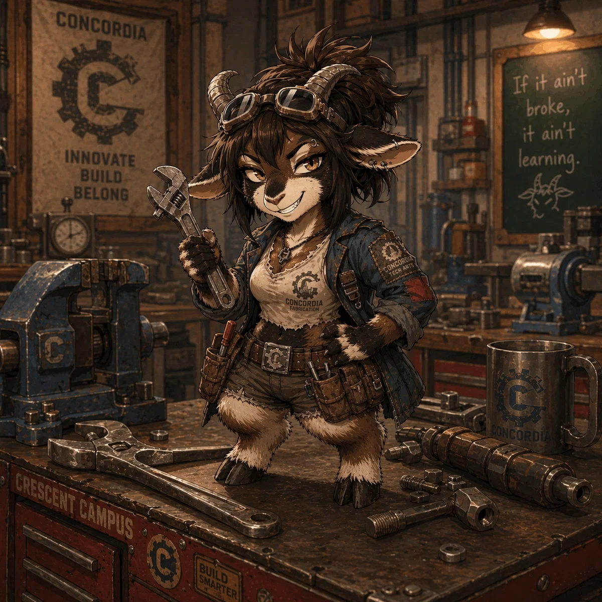 Berri Knothorn - Dwarf Goat and mecano classmate