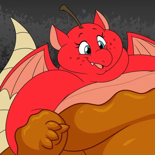Scarlet the Caramel Apple Dragon