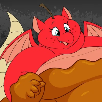 Scarlet the Caramel Apple Dragon