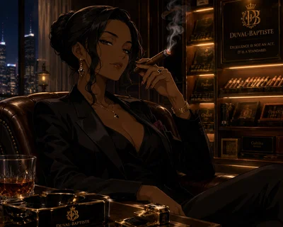 Vivienne Duval-Baptiste - Cigar loving