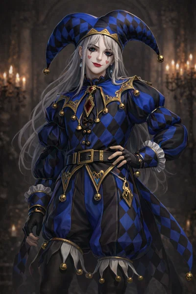 This jester is actually a guy and a assassin!
