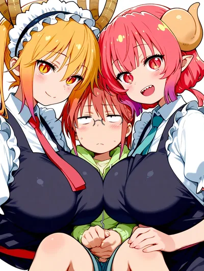 Tohru, Ilulu and Kobayashi [Japanese learning series]