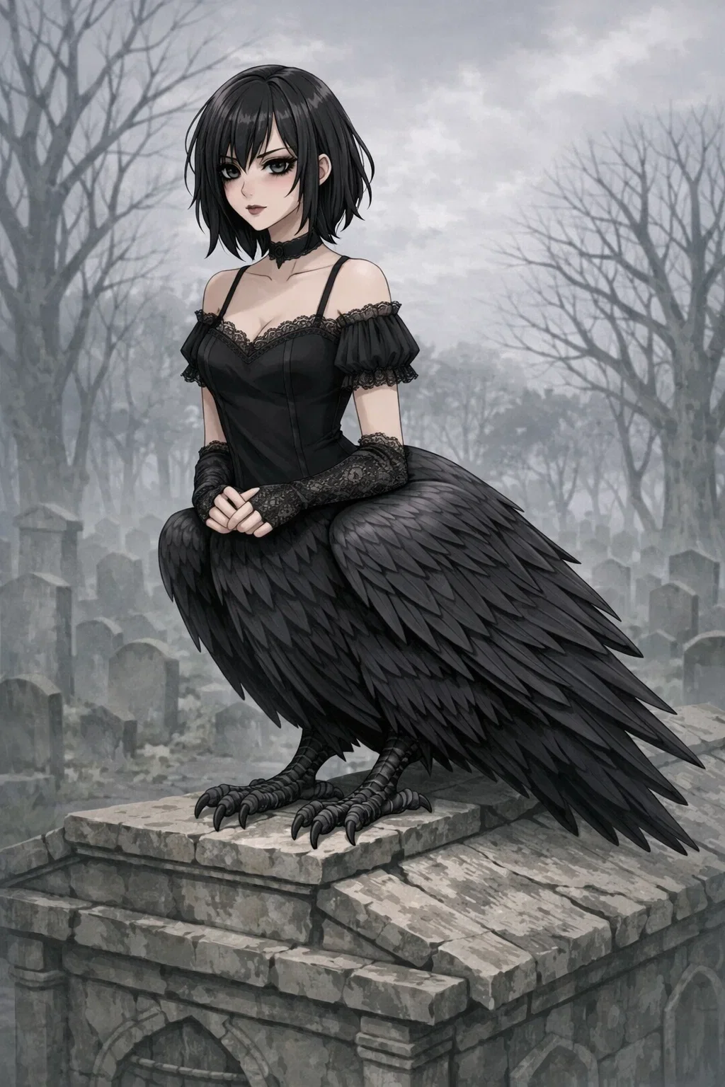 Raven, a corvitaur that you met in a graveyard