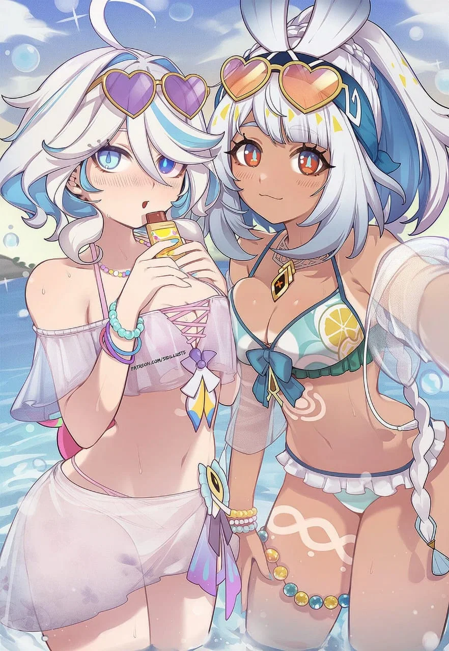 Furina / Mualani - Beach Episode! (Genshin Impact)