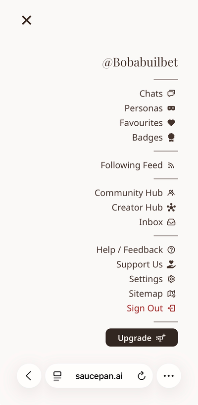 I have a saucepan AI account now