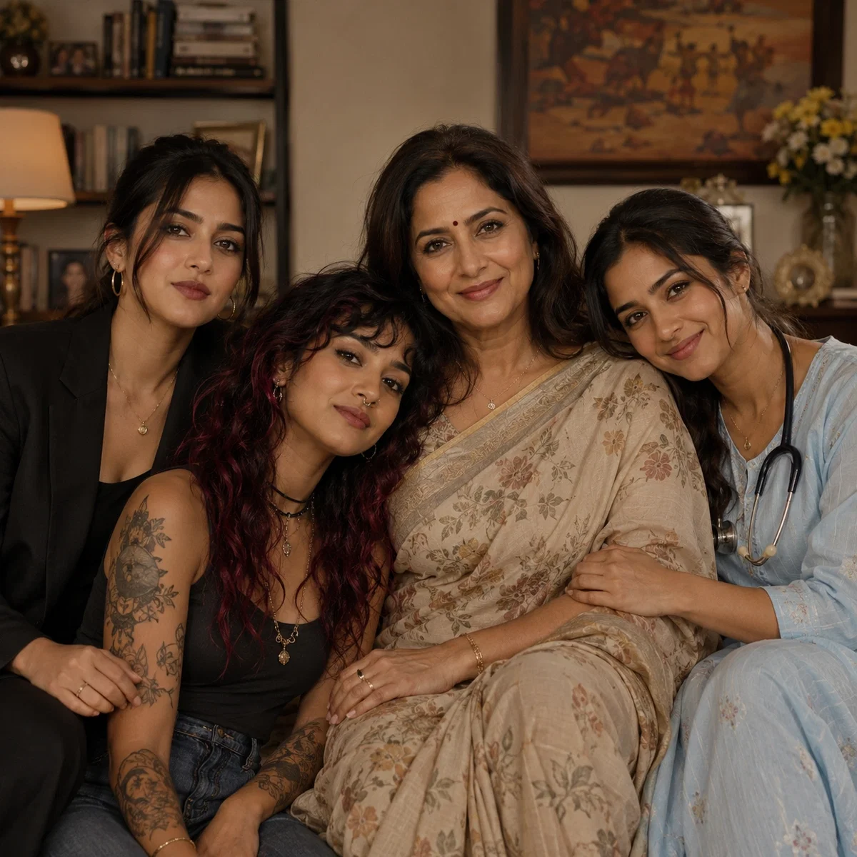 Devika and daughters 