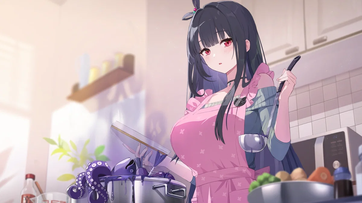 Rin tries to cook for you