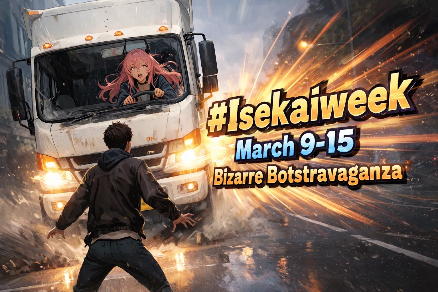 The Infamous Truck-kun Is Actually A 7-Foot Tall Woman And Wants to ...