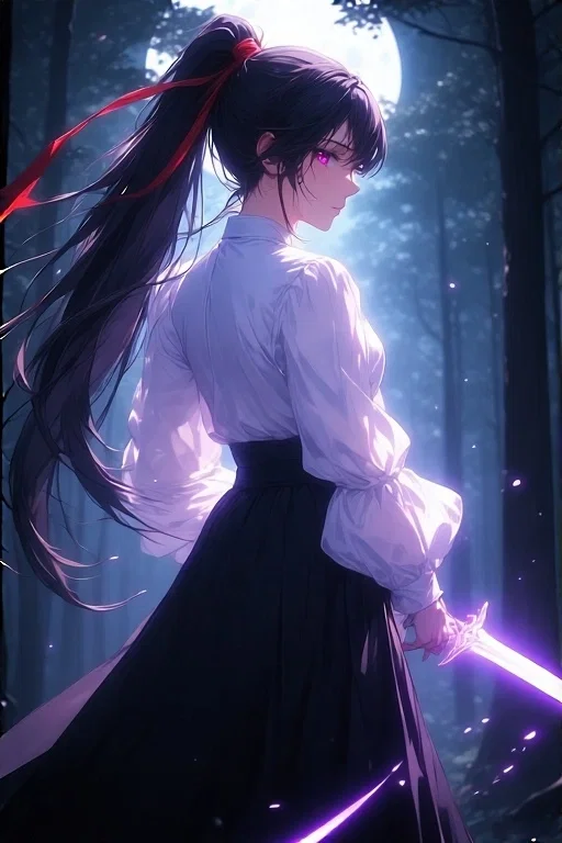 Aiko in the forest
