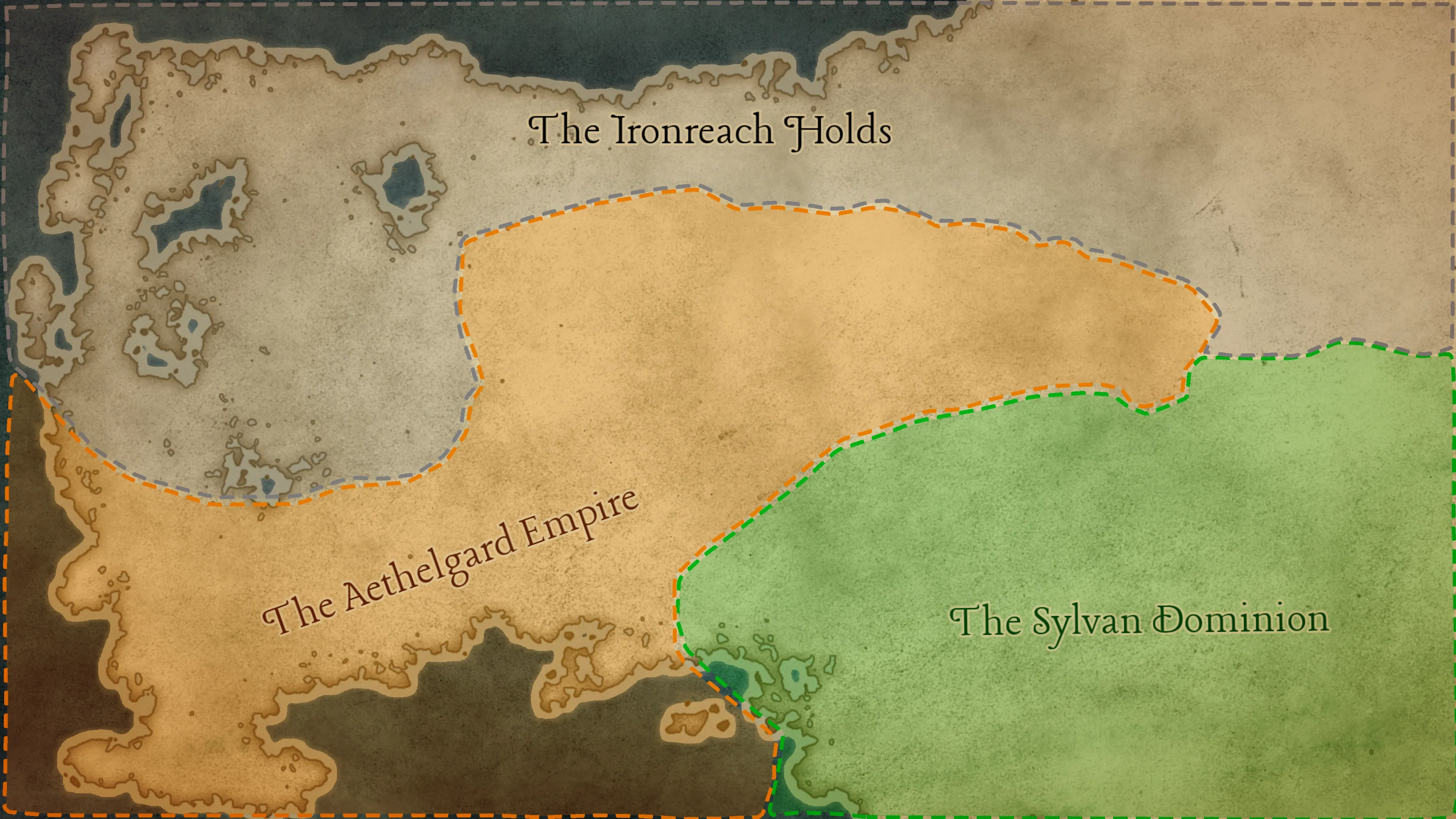 Map of Edrath — Sixth Era