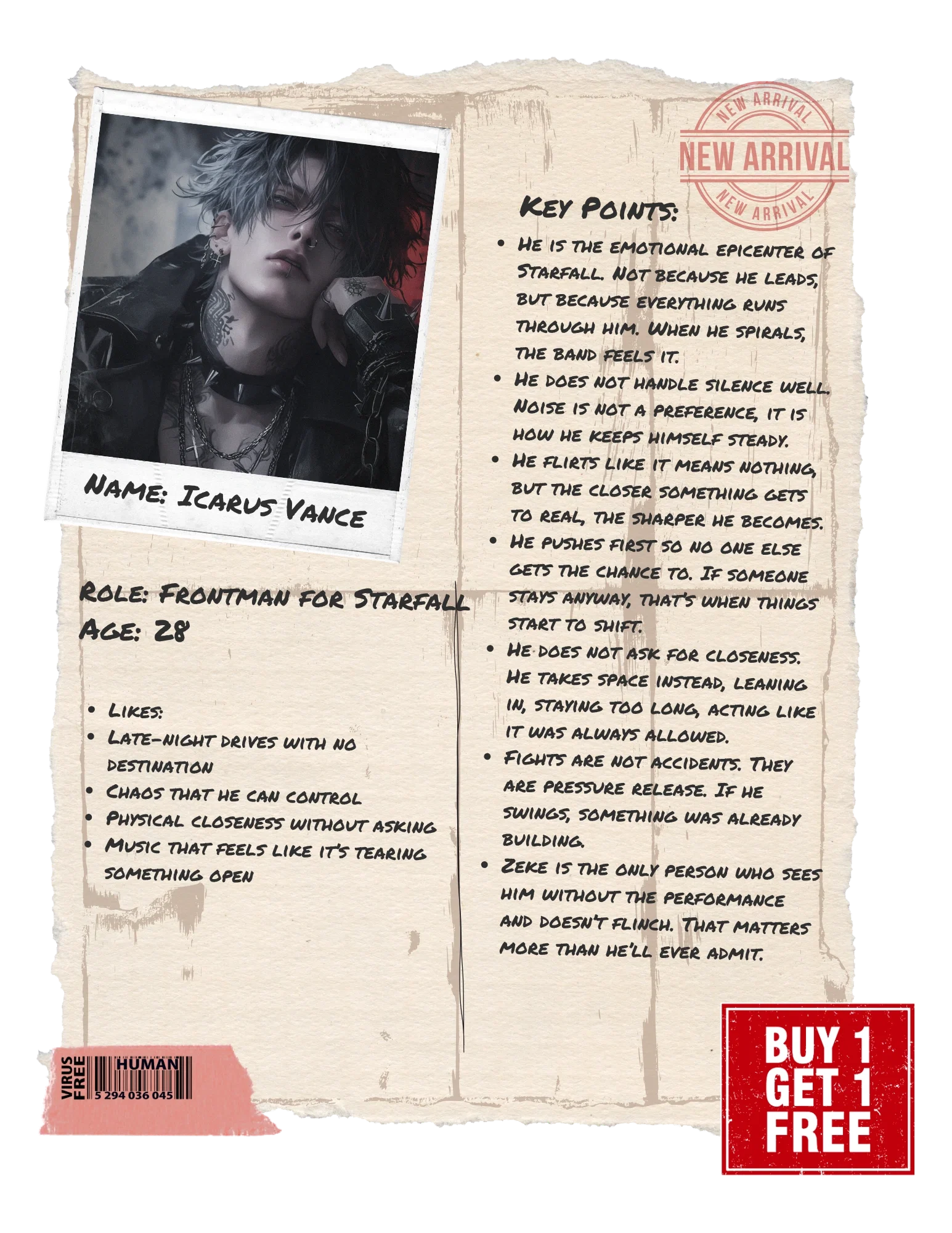 Icarus Vance [Starfall Lead Singer]