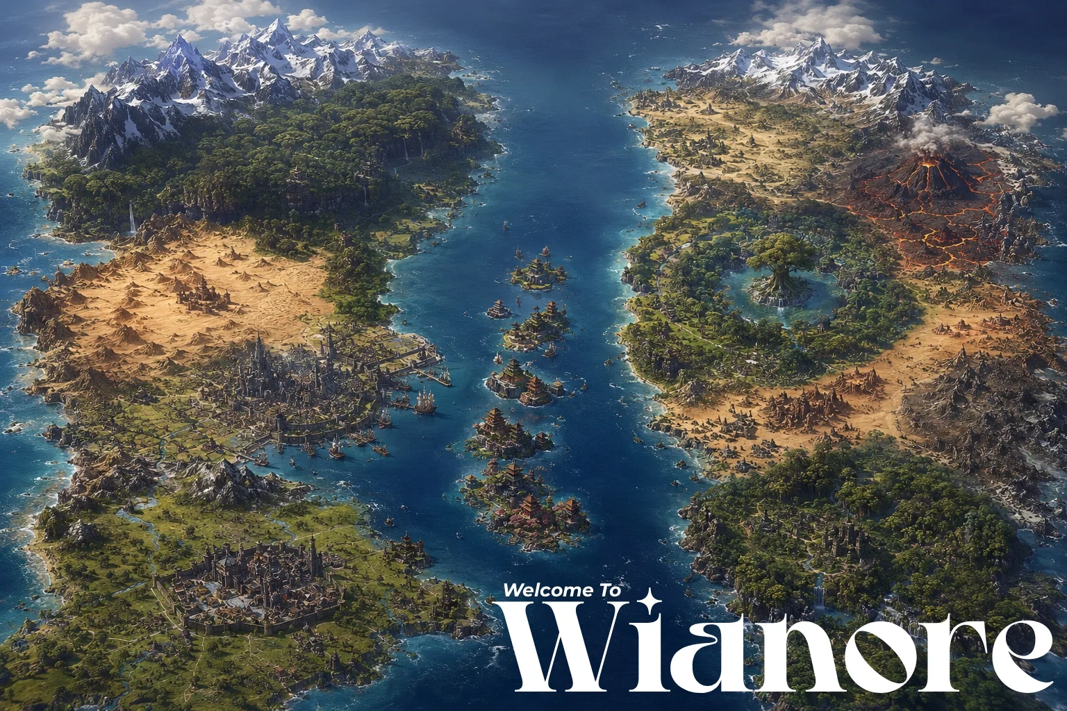 Map of the World of Wianore